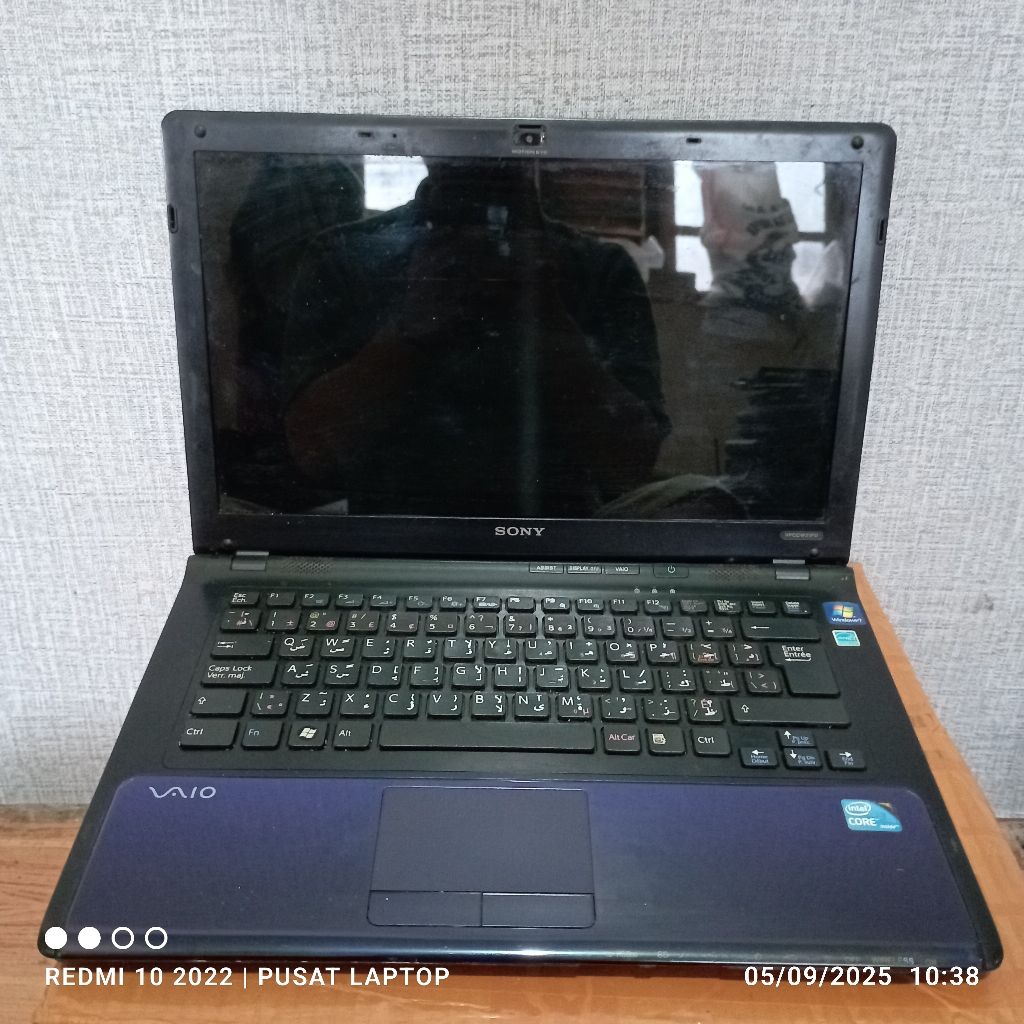 Laptop Sony Vaio PCG-61411L Corei3 Kondisi mati gambling unit Lcd14in Casing mulus