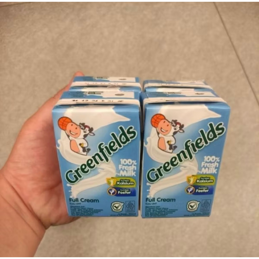 

HARGA 4PCS Susu UHT Full Cream Greenfields 105ml exp 06/26