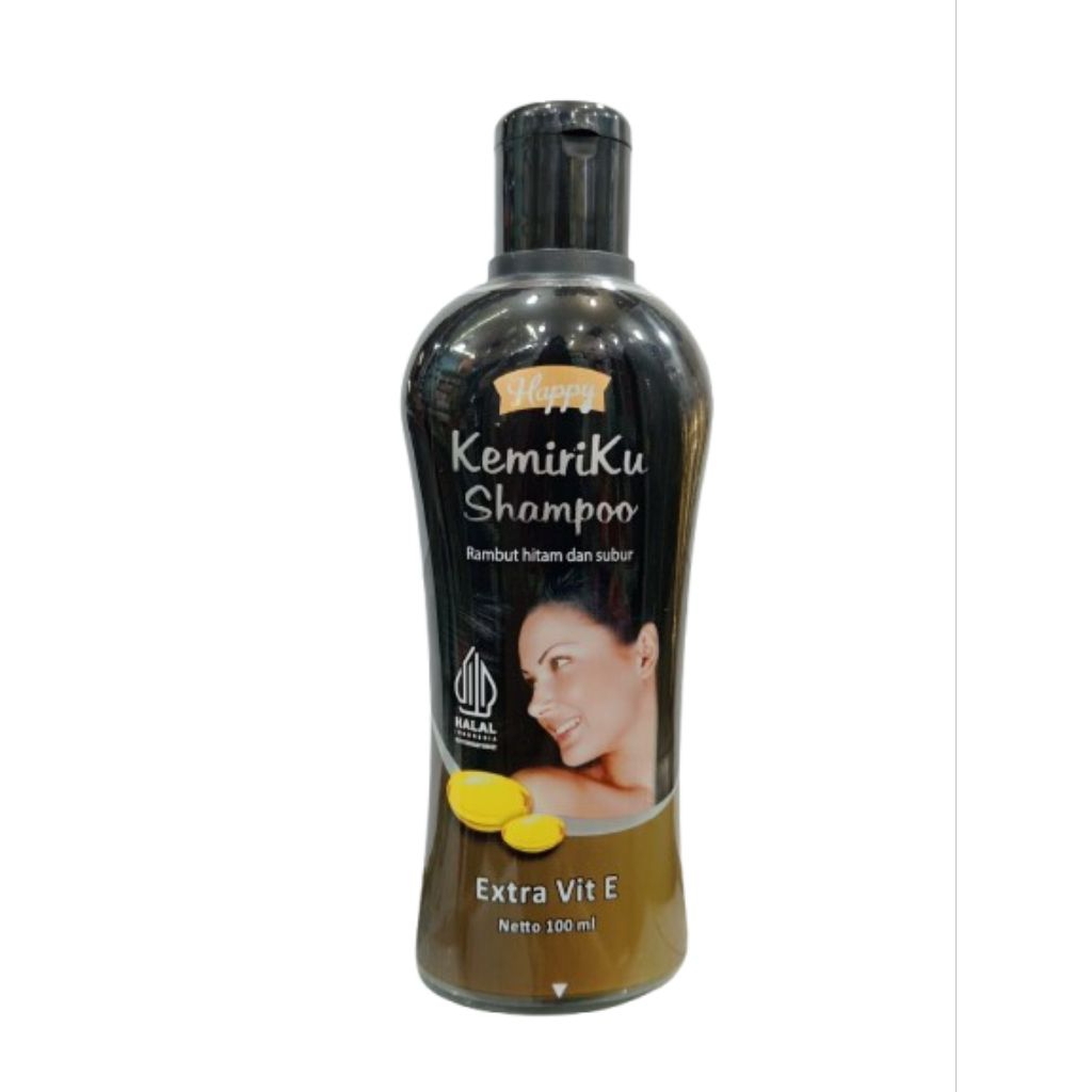 Happy Kemiriku shampoo rambut hitam dan subur/shampoo penghitam rambut