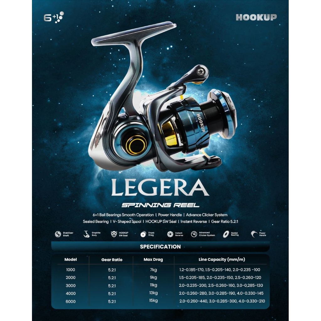 REEL HOOKUP LEGERA 2000SW