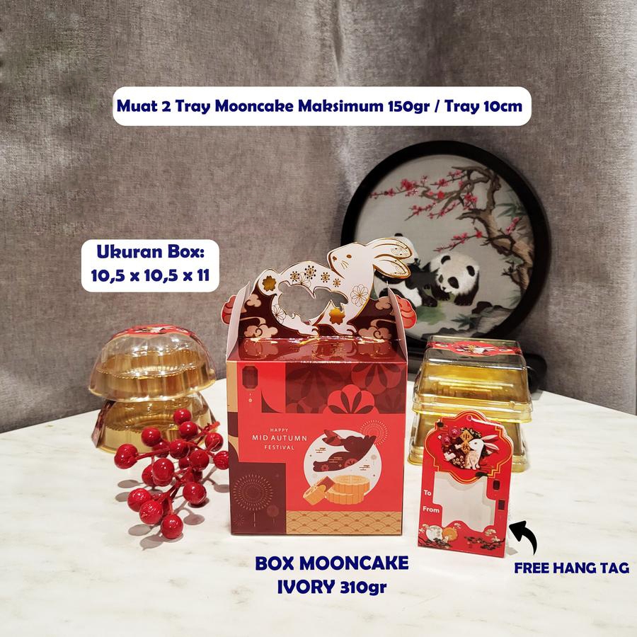 

RED RABBIT - Box mooncake isi 2 dus tenteng merah packaging moon cake 125-180gr mid autumn festival