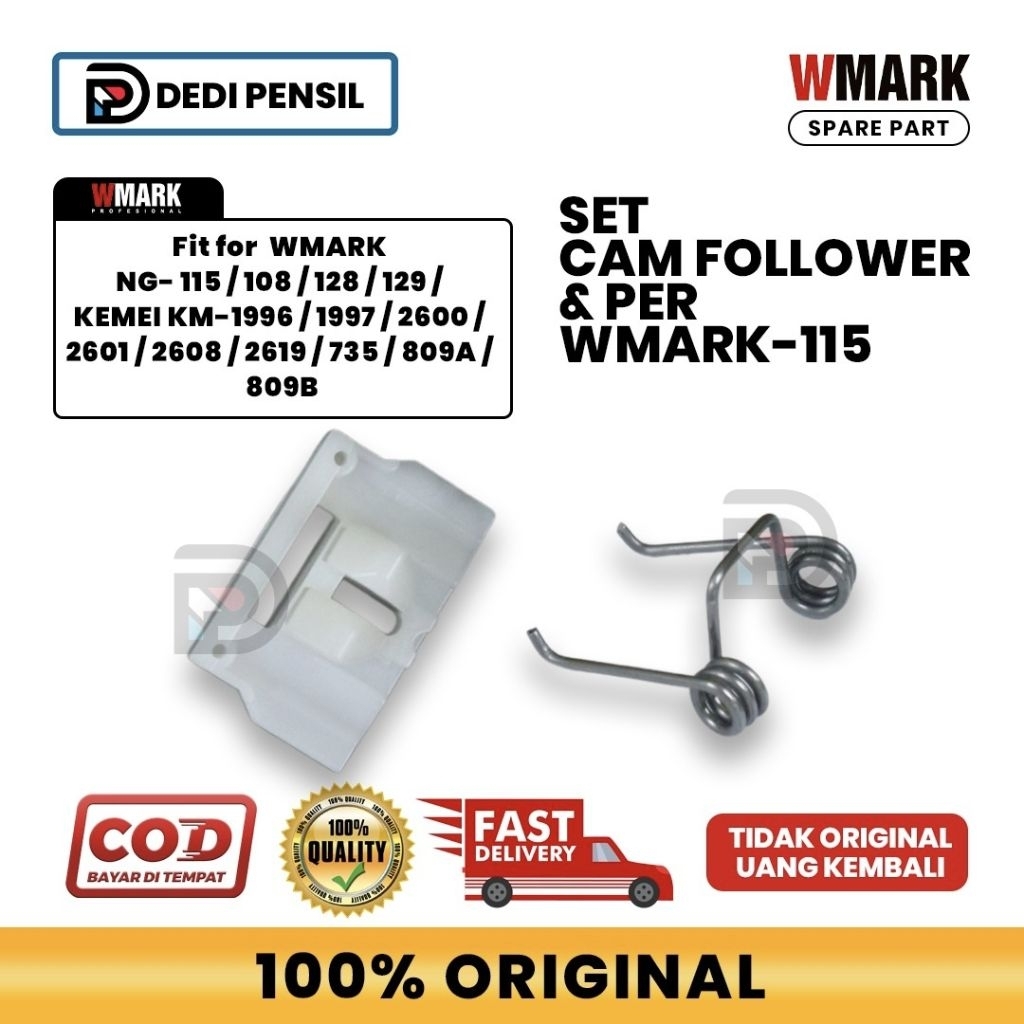Set Per + Cam Follower WMARK NG-115 NG-108 NG-128 NG-129 KEMEI KM-1996 KM-1997 KM-2600 KM-2601 KM-26