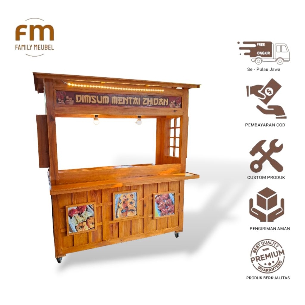 Gerobak dimsum mentai, Gerobak dimsum kekinian roda troly