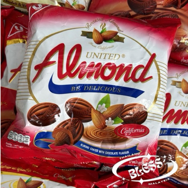 

UNITED ALMOND | Roasted / 2Tone & California // MARS CARAMEL & TOFILUK SAUDI MADE , handcarry Malay