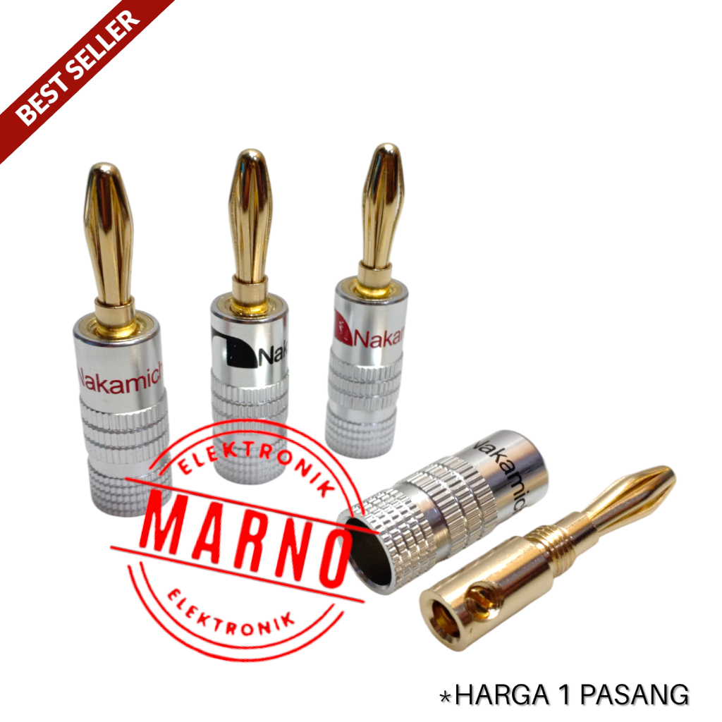JACK BANANA NAKAMICHI SILVER METALLIC SET MERAH HITAM GOLD PLATED KUALITAS ORIGINAL JAK BANANA NAKAM