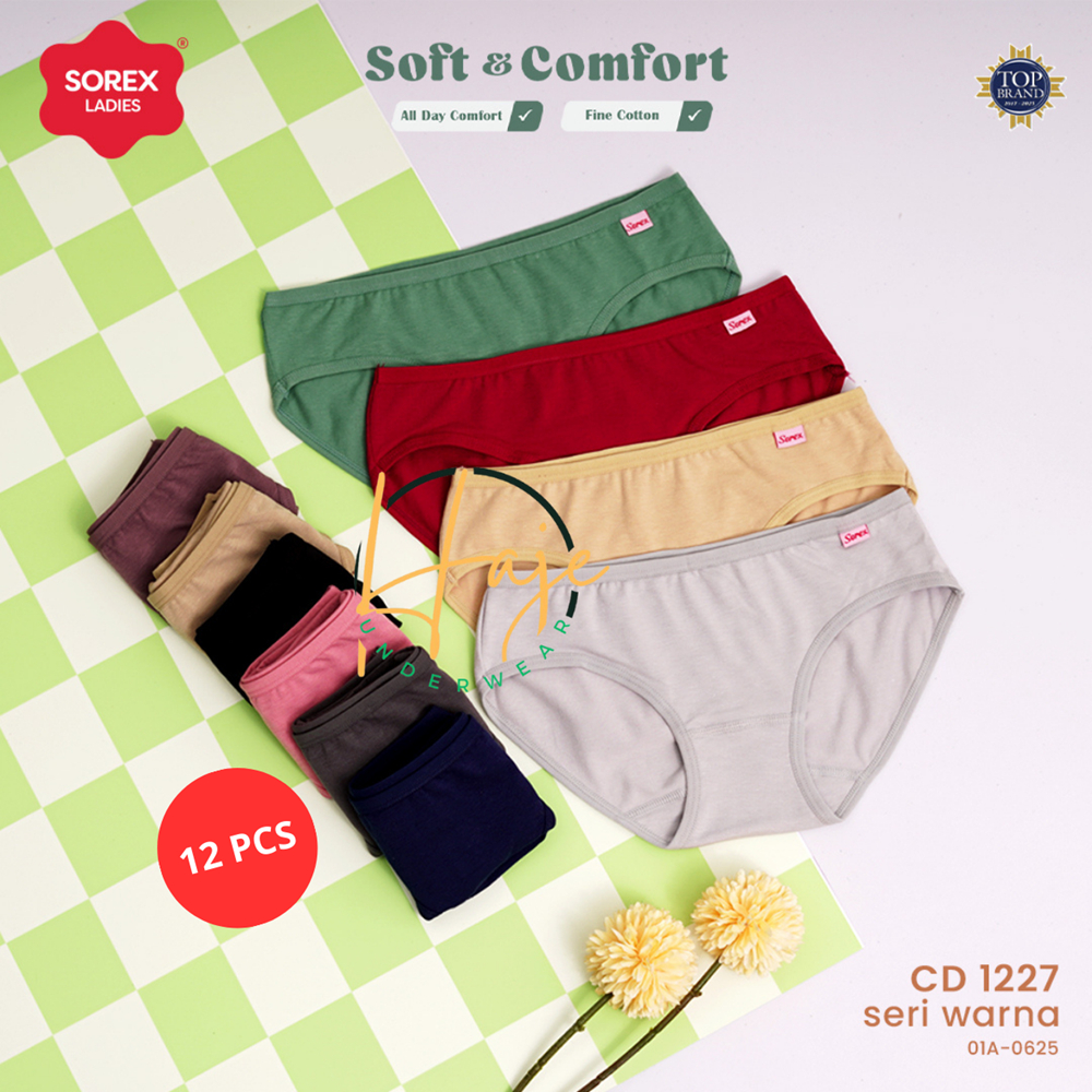 SOREX Celana Dalam Wanita Katun Mini Art 1227 grosir