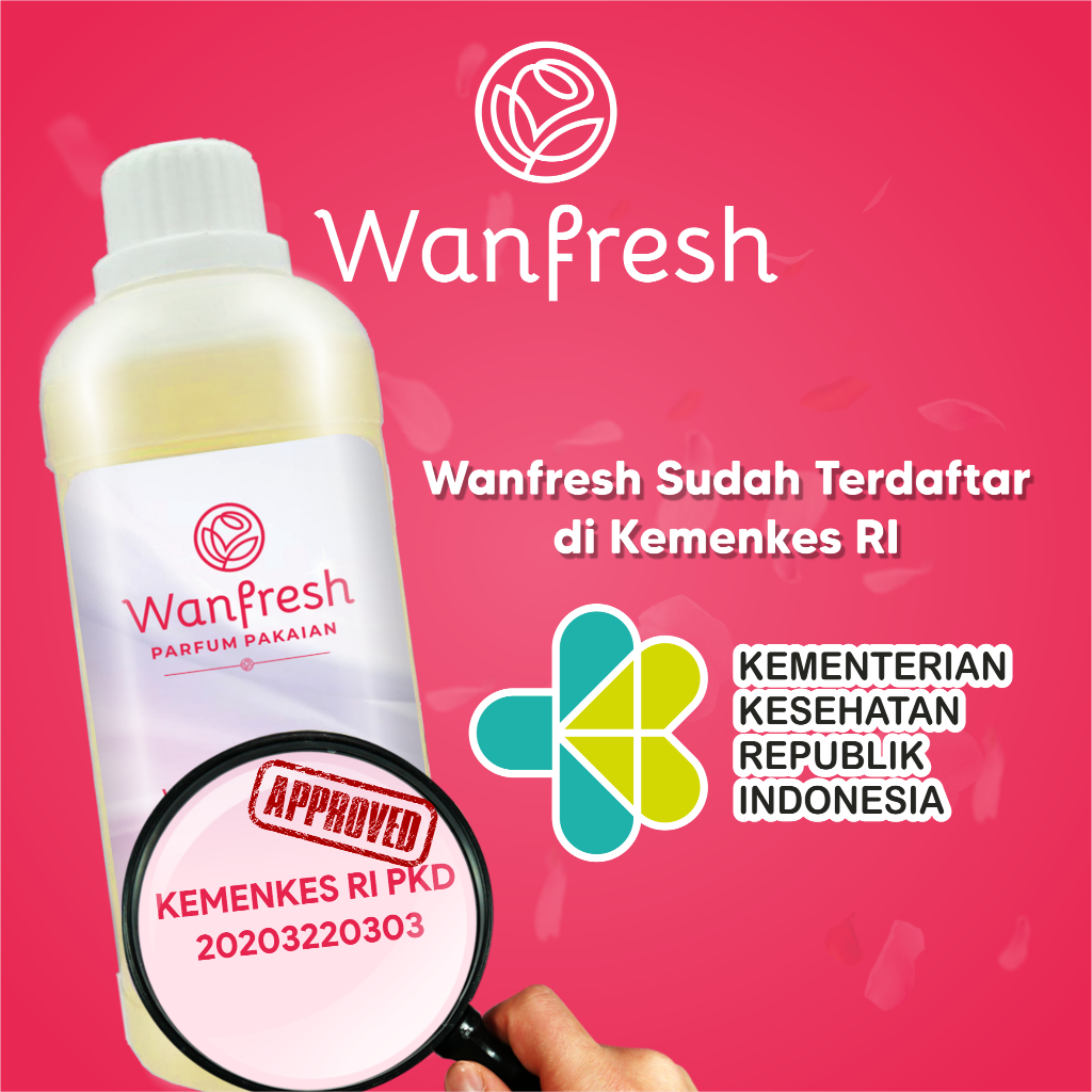Wanfresh Parfum Pakaian Laundry 250ml (Terdaftar Kemenkes RI)