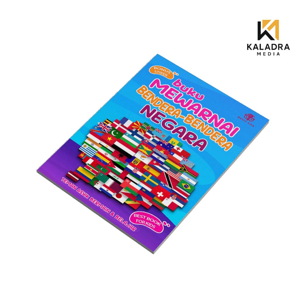 Buku Mewarnai Bendera Bendera Negara