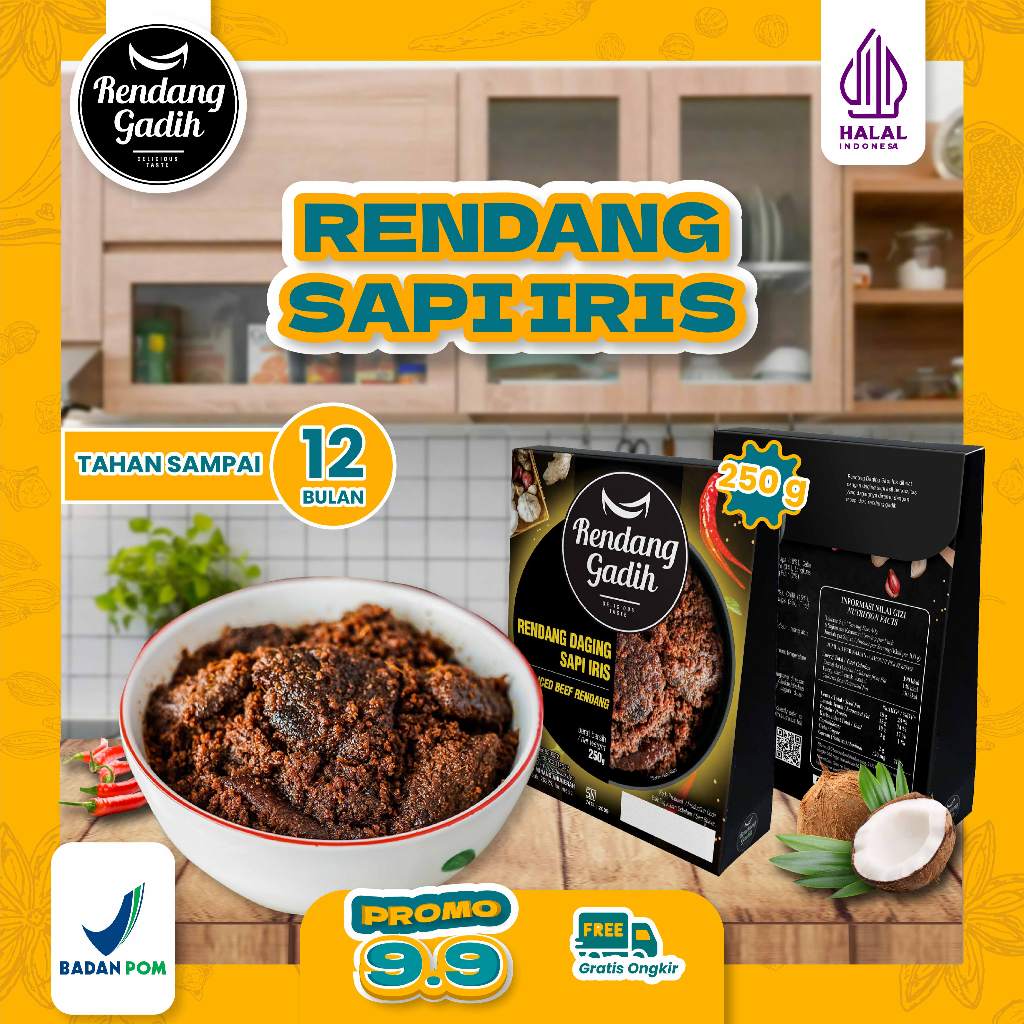 

Rendang Gadih - Rendang Daging Sapi Iris 250 g
