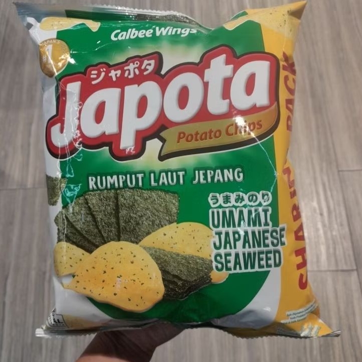 Japota potato chips Sharing Pack snack rasa JAPANESE SEAWEED rumput laut 120gr