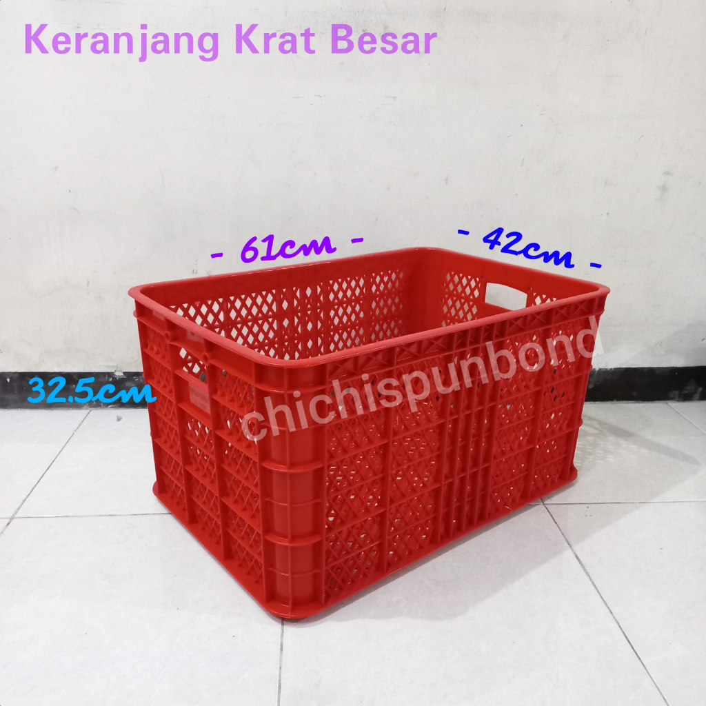 Krat industri keranjang serbaguna keranjang barang krat rak piring bak ikan plastik