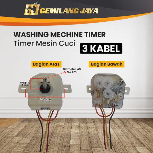 DENPOO TIMER MESIN CUCI UNIVERSAL 3 KABEL / 6 KABEL