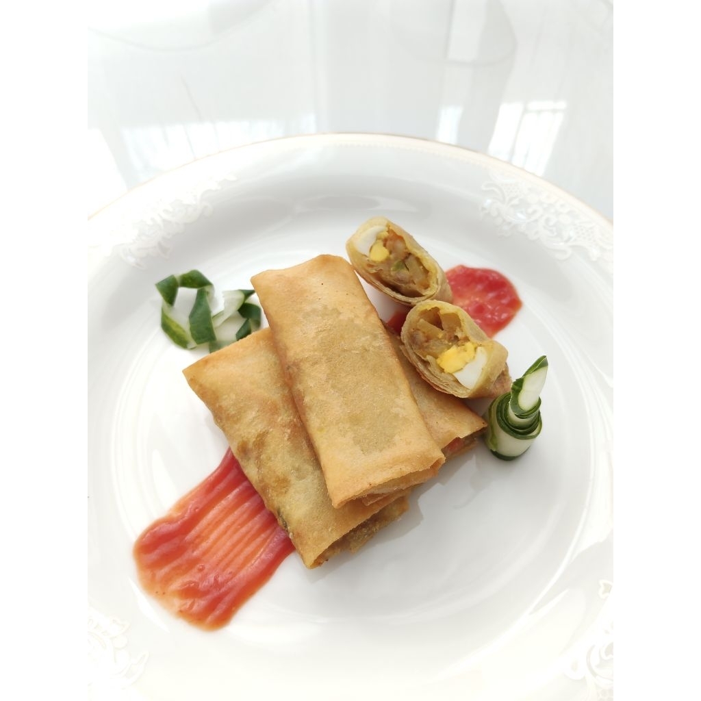 

Chicken curry spring roll