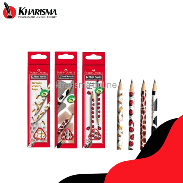 

Faber-Castell Pencil Pensil Kayu Motif Sapi Kumbang Jerapah Ikan Kepiting