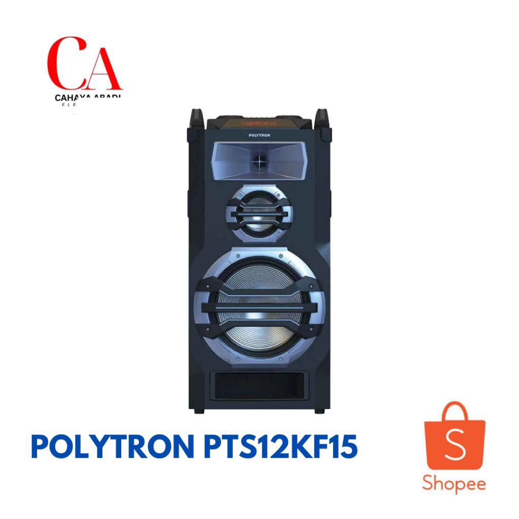 POLYTRON speaker aktif PORTABLE bluetooth karaoke 12” PTS 12KF15 PTS12KF15