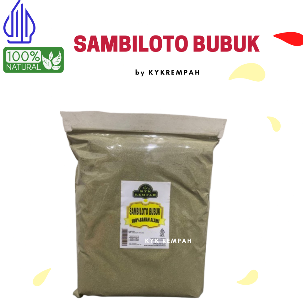 

Sambiloto Bubuk Murni [ 250 gram] / Bubuk Sambiloto