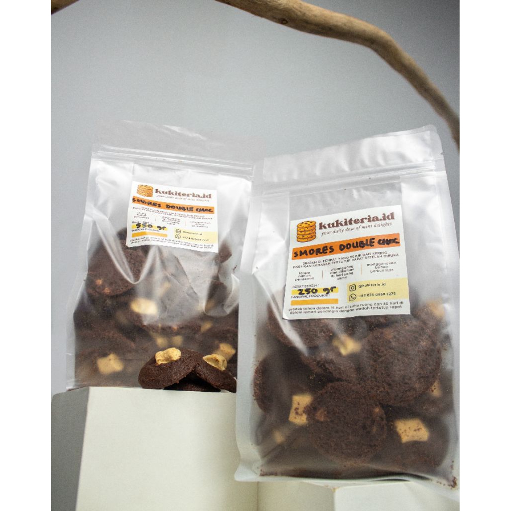 

kukiteria.id - Mini Smores Double Chocolate Chip Cookies 250gr & 550gr