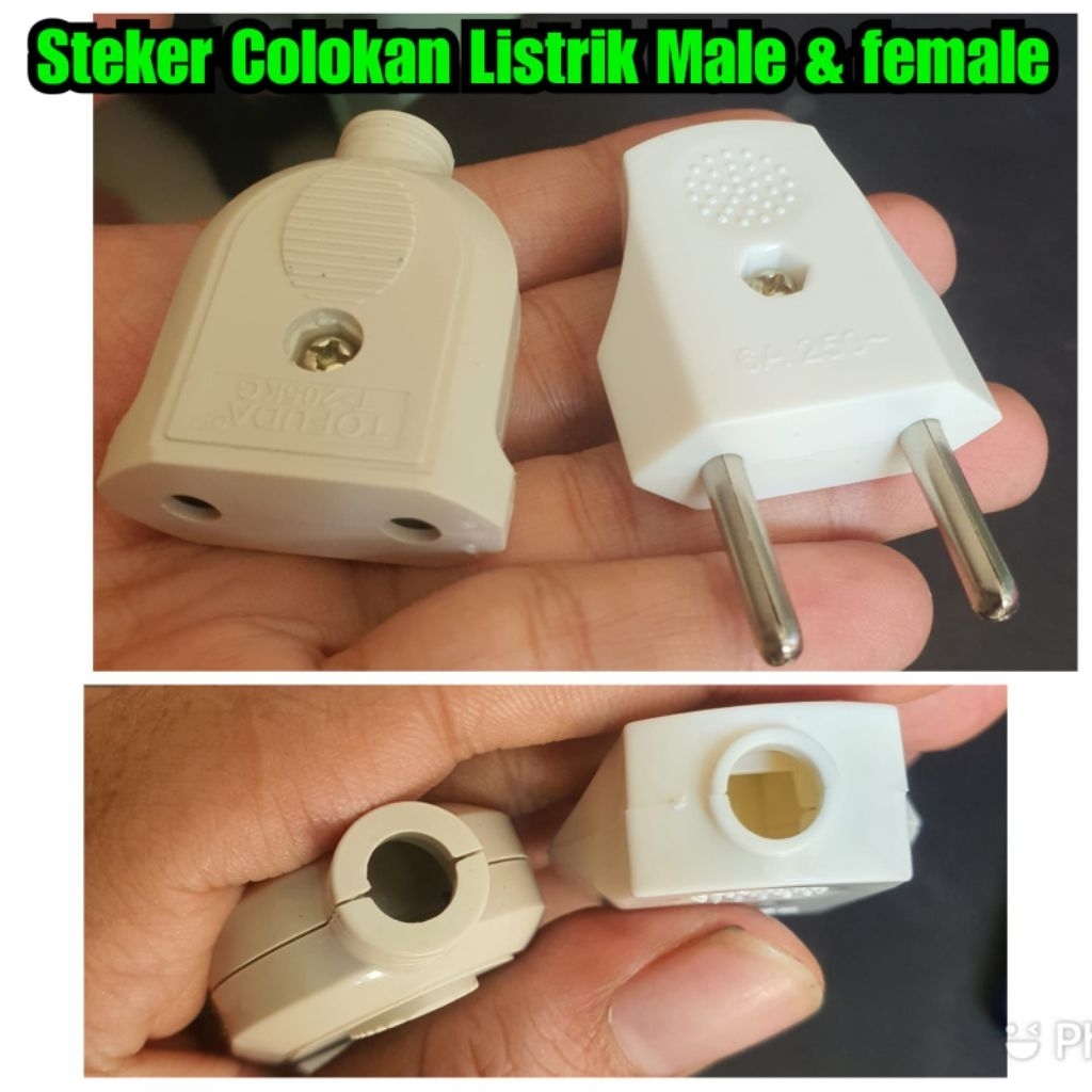 steker Listrik cewek dan cowok colokan listrik male dan female cop copan listrik lanang wedok