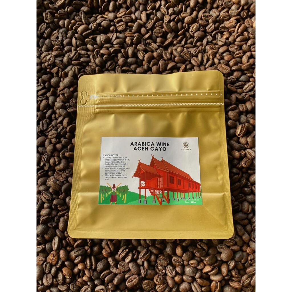 

Kopi Arabica Wine Gayo 200g/Fresh Roasted/Kopi 100% Asli/Biji-Bubuk
