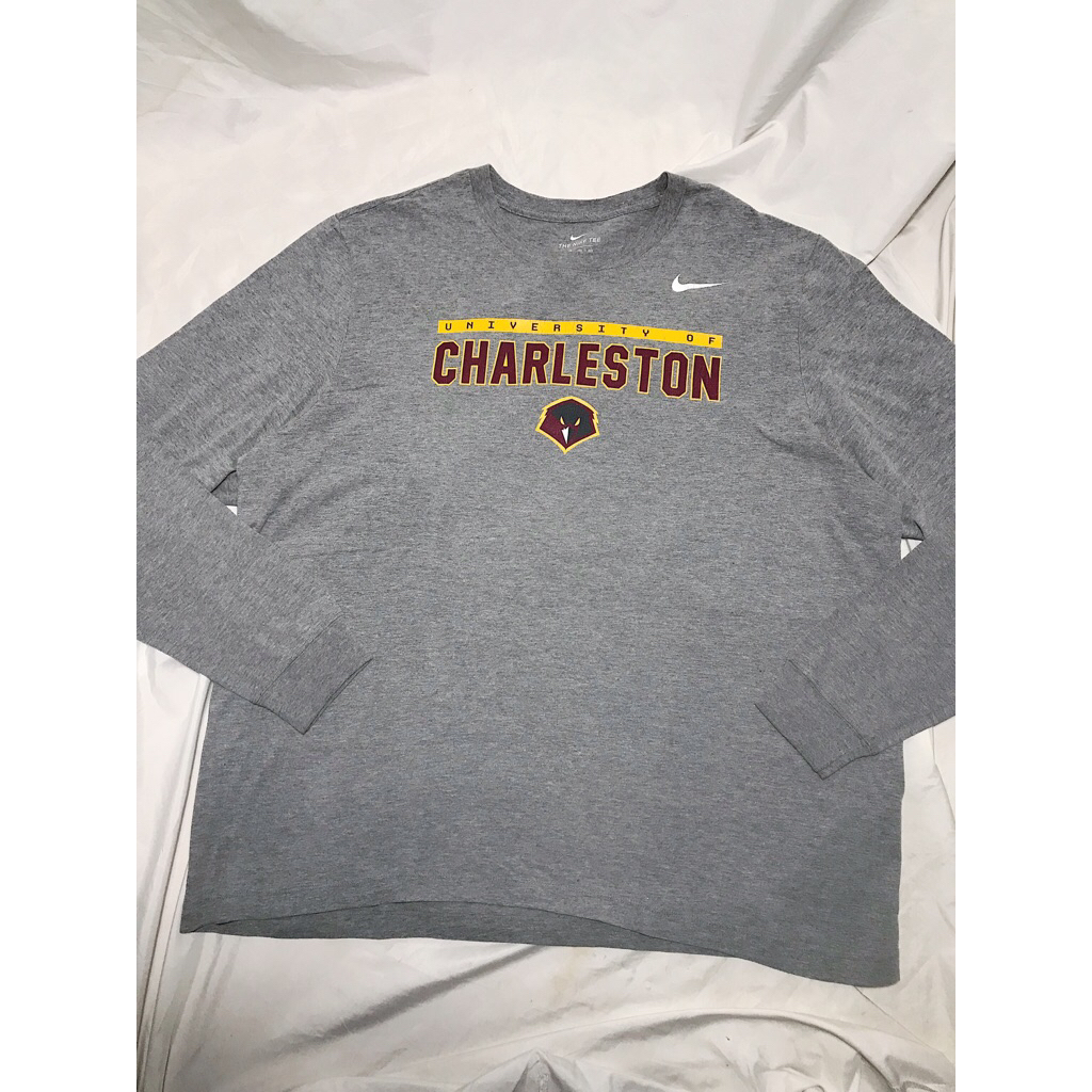 Nego Boskuu > Nike Longsleeve T-Shirt Original - Light Grey (Outfit/Pakaian)|Preloved/2nd/Second/Bek