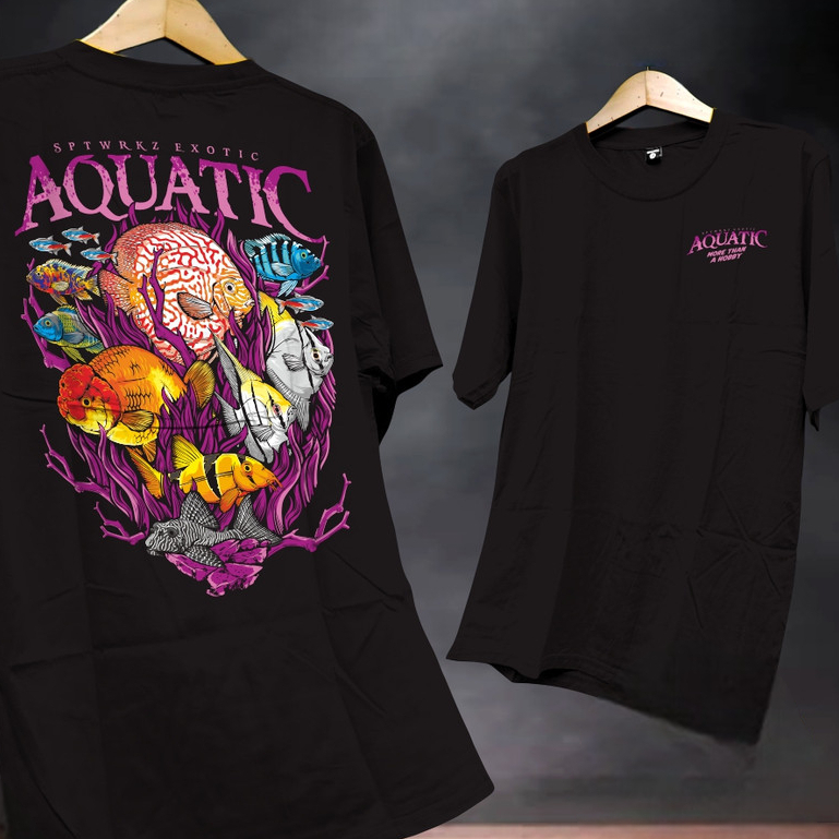 EDISI KHUSUS KAOS IKAN/AQUATIC T-SHIRT/KAOS PECINTA IKAN/KAOS HOBI IKAN/KAOS IKAN HIAS DESAIN TERBAR
