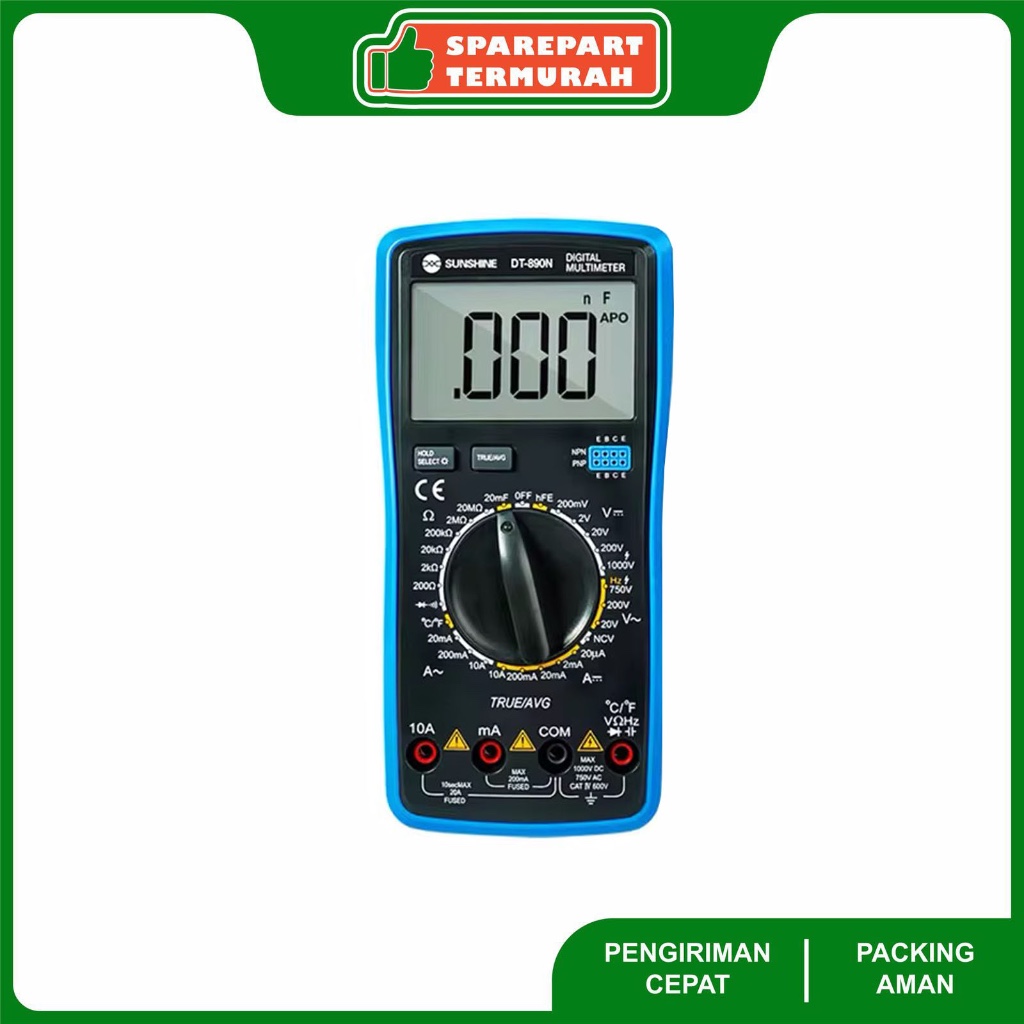 Multitester Digital Sunshine DT-890N Original