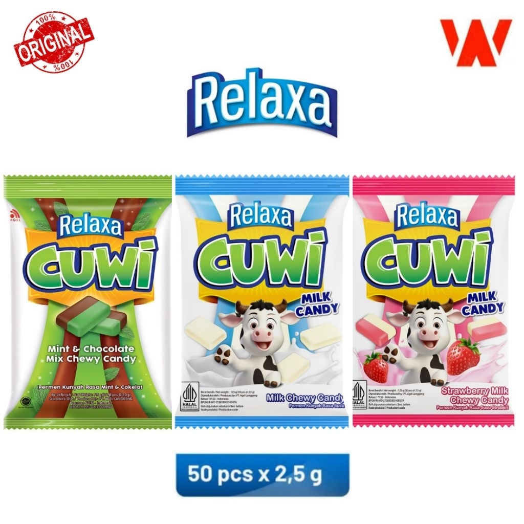 

[PROMO] Relaxa Cuwi Milk Strawberry Mint 50X2,5Gram