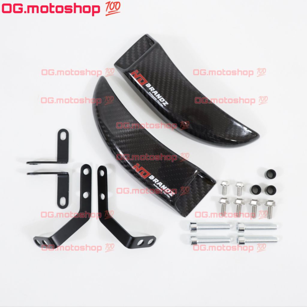 Air duct Scoop Pendingin Kaliper Carbon ZX25 ZX4 R1 R6 ZX6 ZX636 ZX10 By Nobrandz