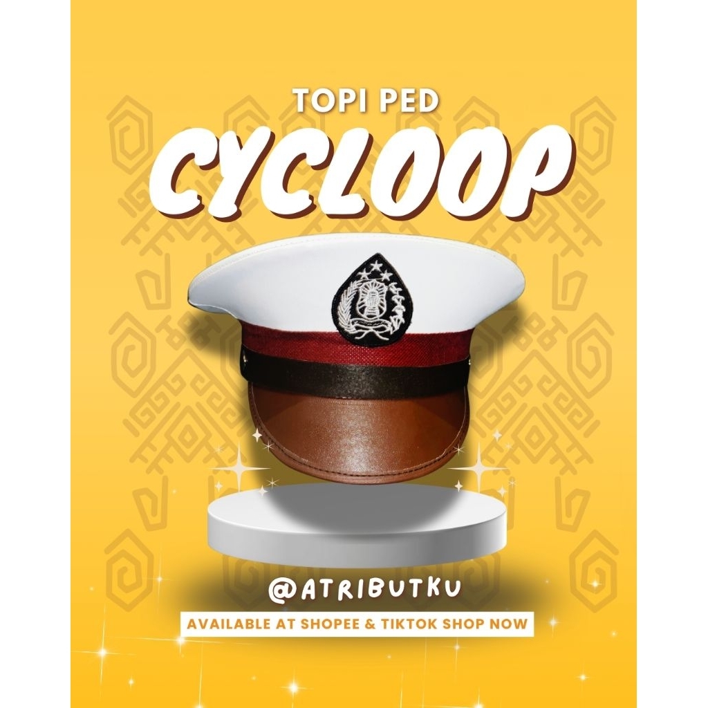 TOPI PED POLISI ANAK CYCLOOP LAKI LAKI & PEREMPUAN/topi ped murah/topi polisi anak/topi murah/atribu