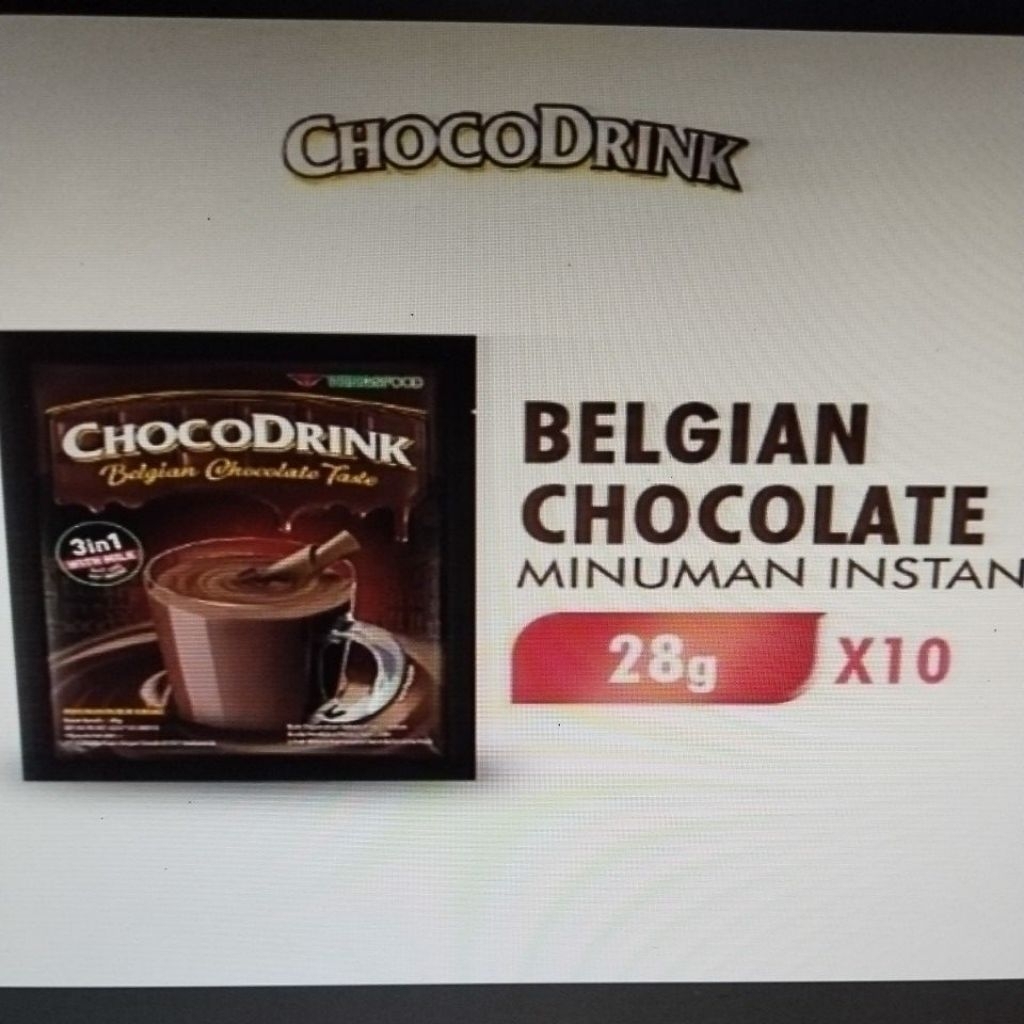 

Chocodrink Belgian Chocolate, sachet isi 10 pcs
