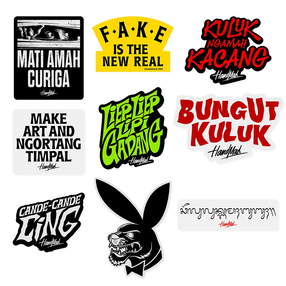 HANDMAD - STICKER PCK 25 Sticker Pack Handmad
