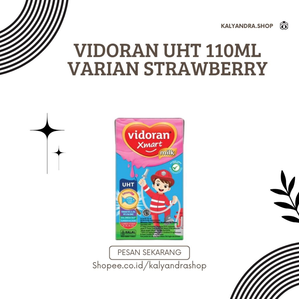 

VIDORAN UHT 110ML RASA STRAWBERRY