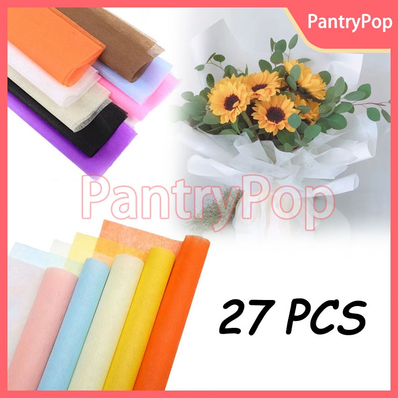 

Flower Wrapping Paper / Flower Warp Lembar Kertas Tissue Buket / 27 Lembar Flower Wrap Cotton Paper Tissue Tisu Flower