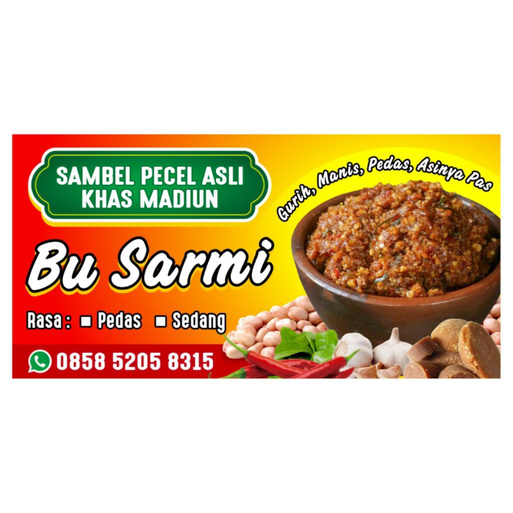 

Sambel pecel khas madiun