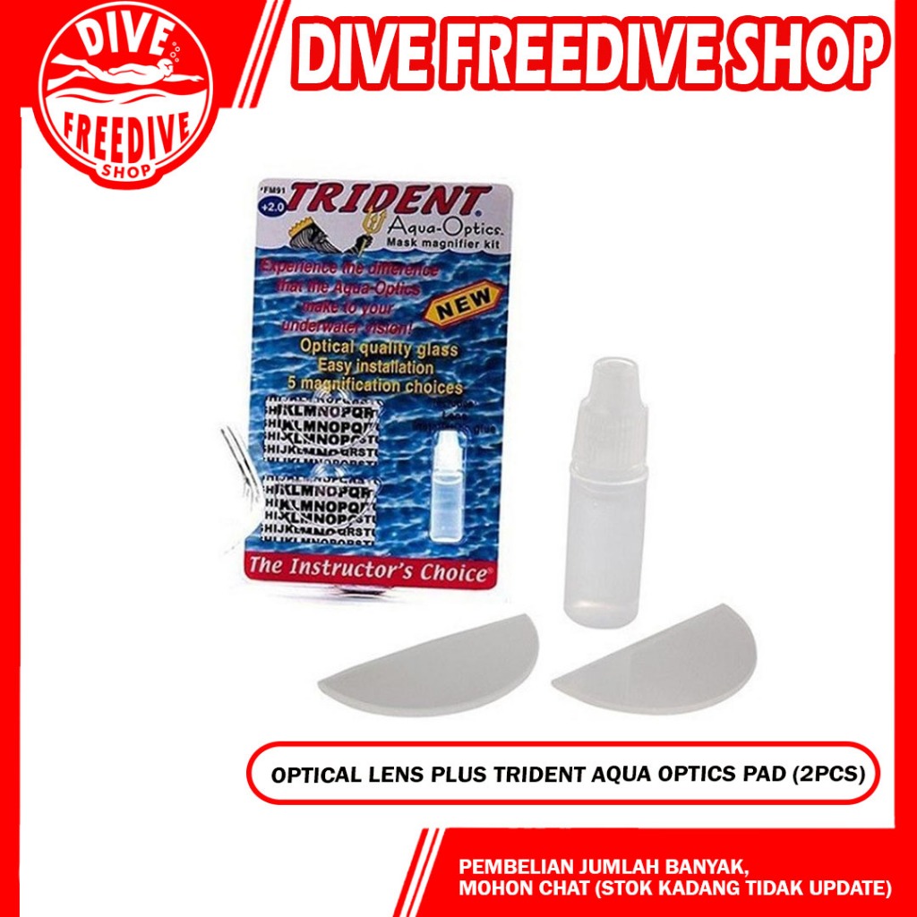 Universal Optical Lens Trident Mask Aqua Optic Lensa Plus Scuba Diving Snorkeling Freediving Kacamat