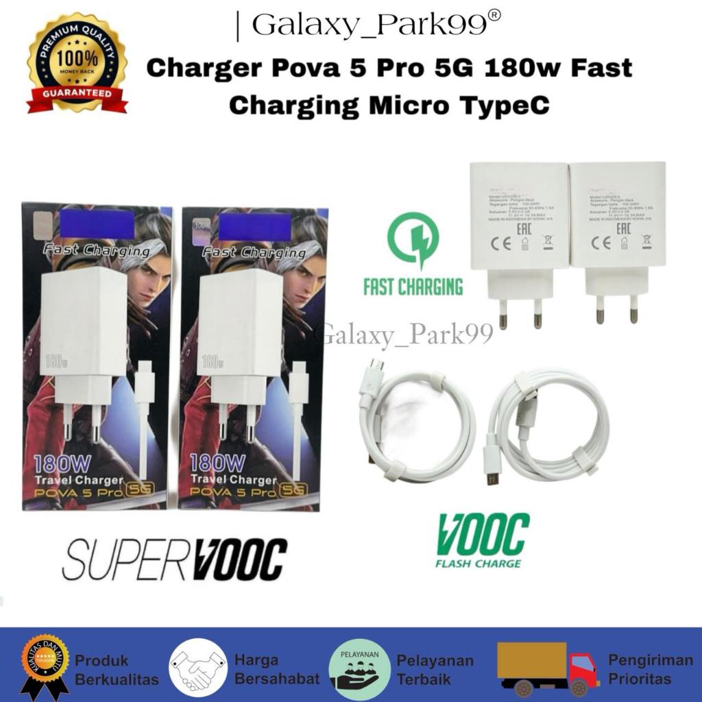 Charger Tecno Pova 5pro 180w Fast Charging Micro Dan Type C | Casan Tecno 180watt | Charger 180w Fas