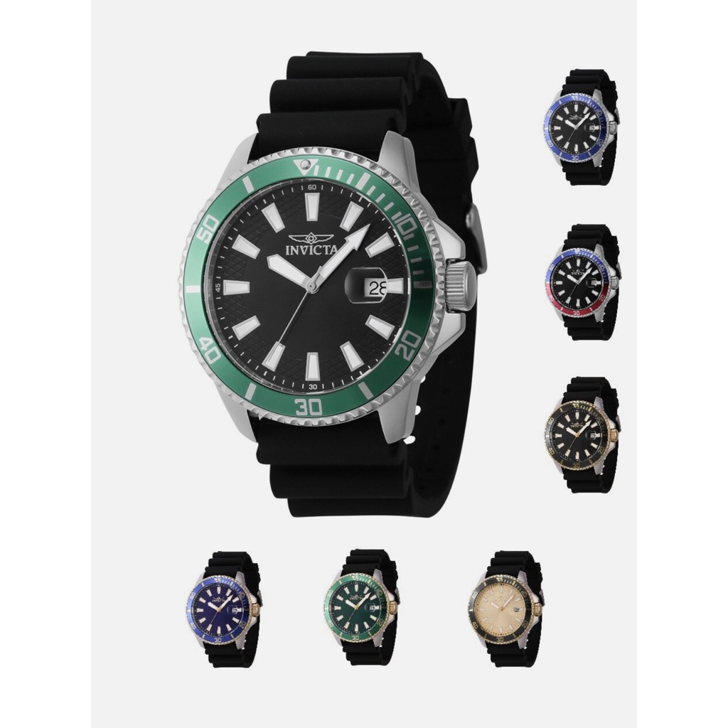 Invicta Men's Pro Diver 45mm Quartz Rubber Strap Watch