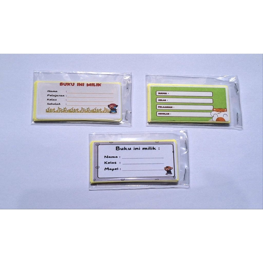 

stiker label sampul buku pelajaran estetik/ stiker sampul mata pelajaran