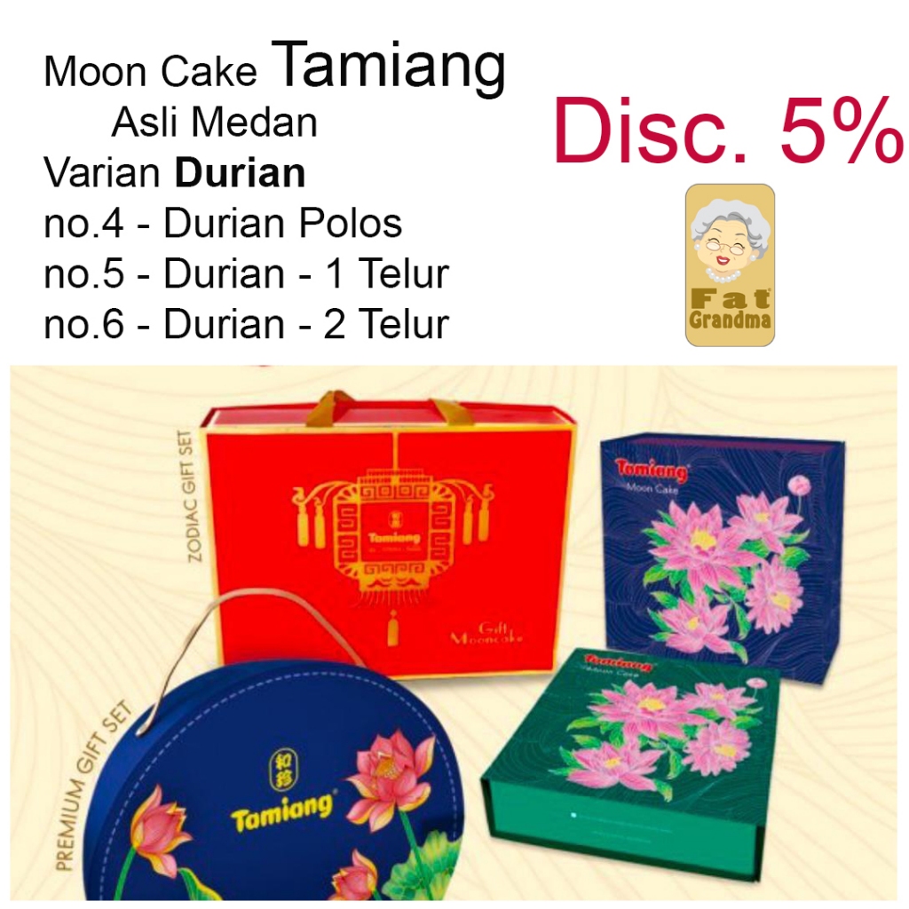 

Moon Cake Tamiang Kue Bulan TAMIANG Disc 5% - varian Durian