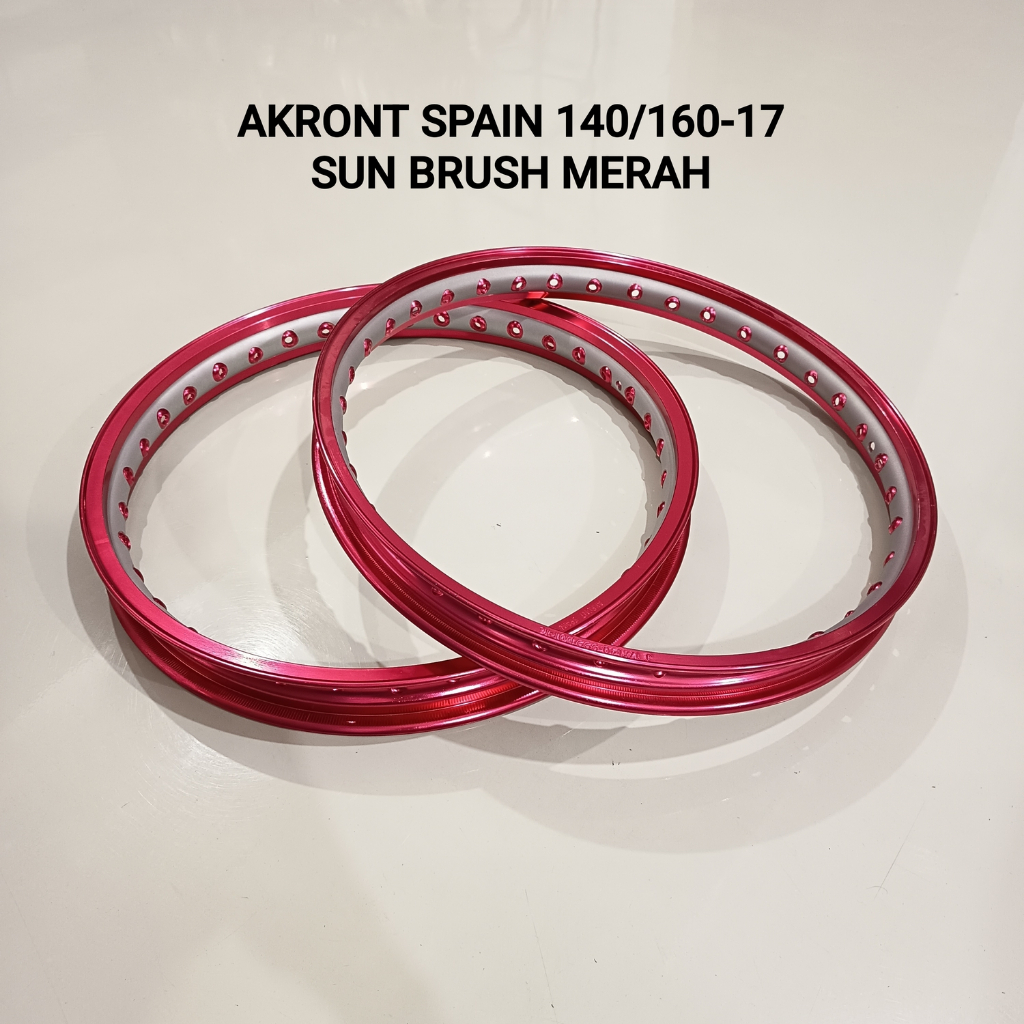 VELG AKRONT SPAIN 140/160-17 SUN BRUSH MERAH