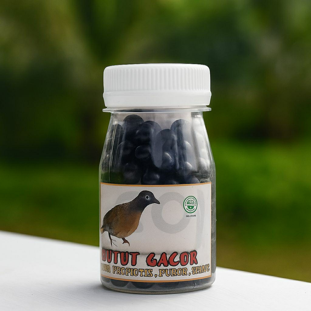 PIL PERKUTU GACOR Jamu Herbal Tradisional khusus untuk burung perkutut, tekukur puter extra gingseng