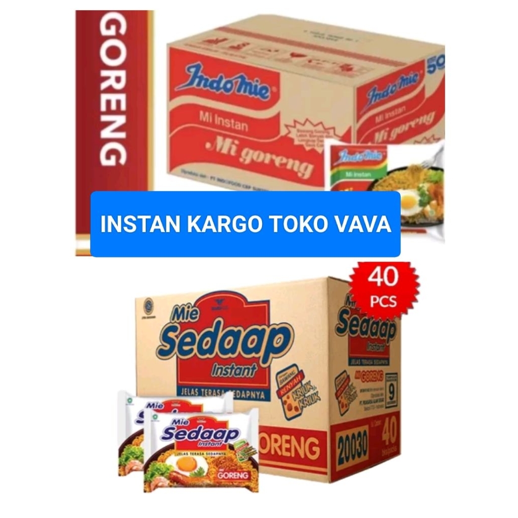 

INSTAN KARGO INDOMIE DAN SEDAP GORENG READY