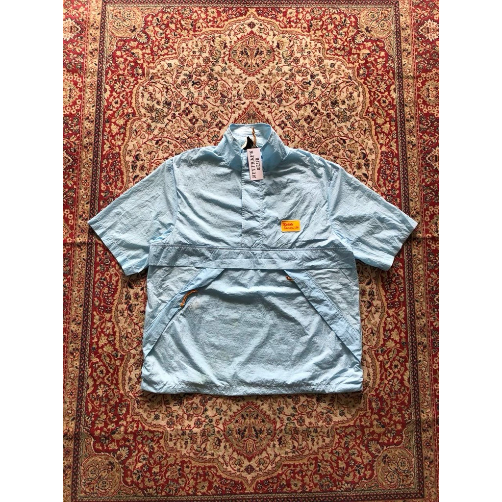 Kodak half zip short sleeve nylon jacket VintageG146