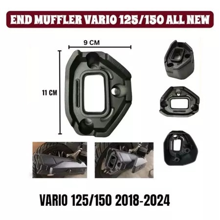 End Muffler Vario 125/150 Corong Knalpot Vario 2018-2024 Corong Knalpot Motor