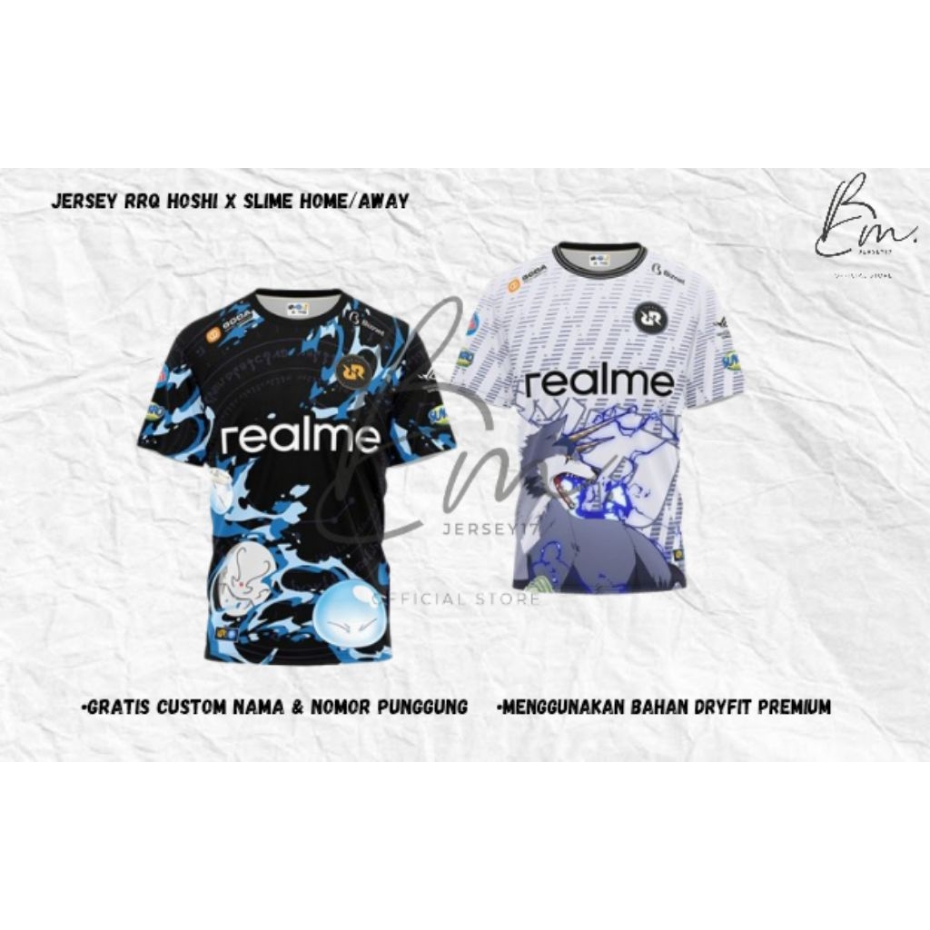 JERSEY GAMING RRQ X SLIME FULL PRINTING