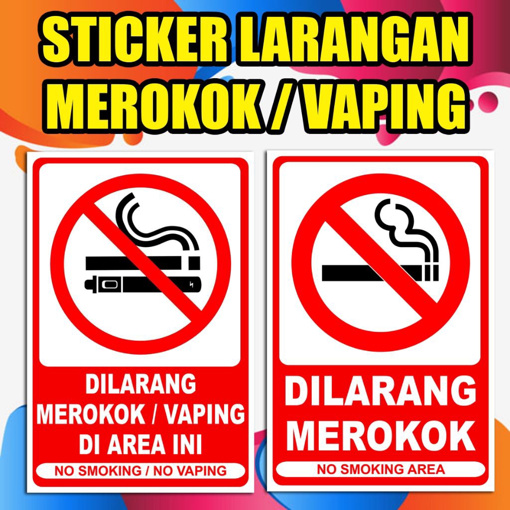 

STIKER LARANGAN MEROKOK/VAPING