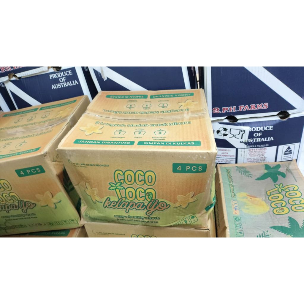 

kelapa hijau Coco Loco eassy healthy fresh gift dus isi 4 pcs