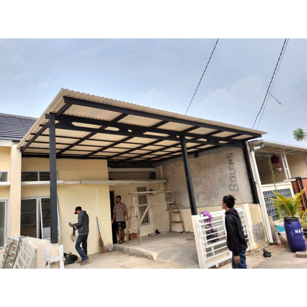 kanopi bajaringan atap alderon RS roma