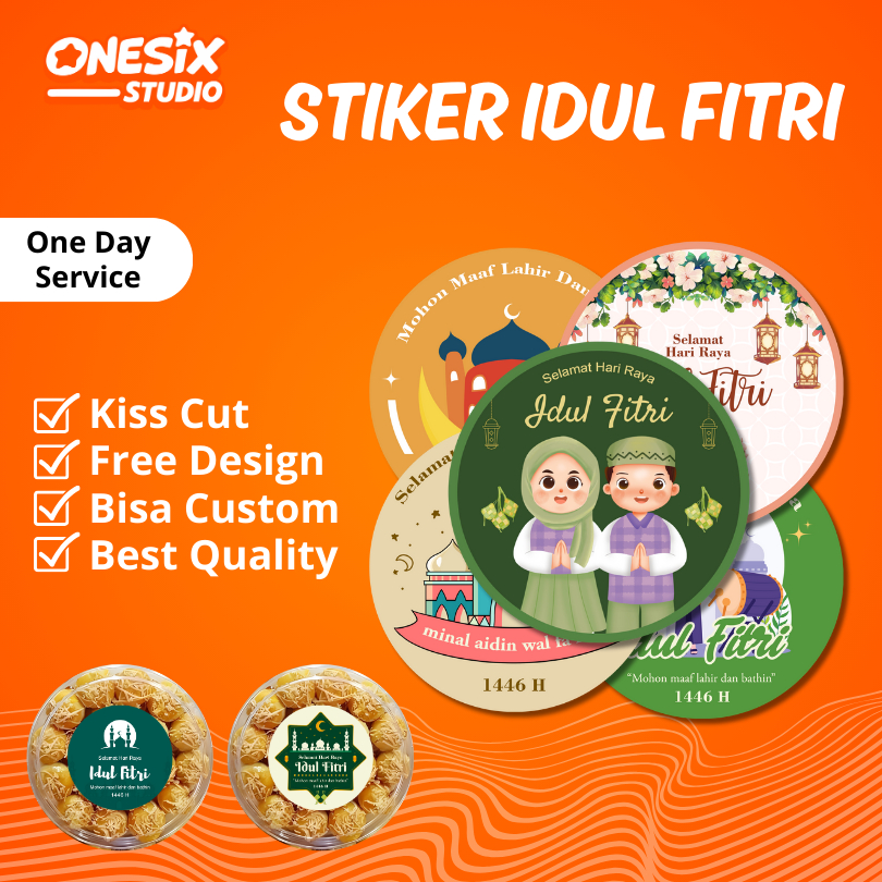 

STIKER TOPLES LEBARAN IDUL FITRI / STIKER LEBARAN IDUL FITRI / STICKER BULAT / STIKER KEMASAN 1 LMBR