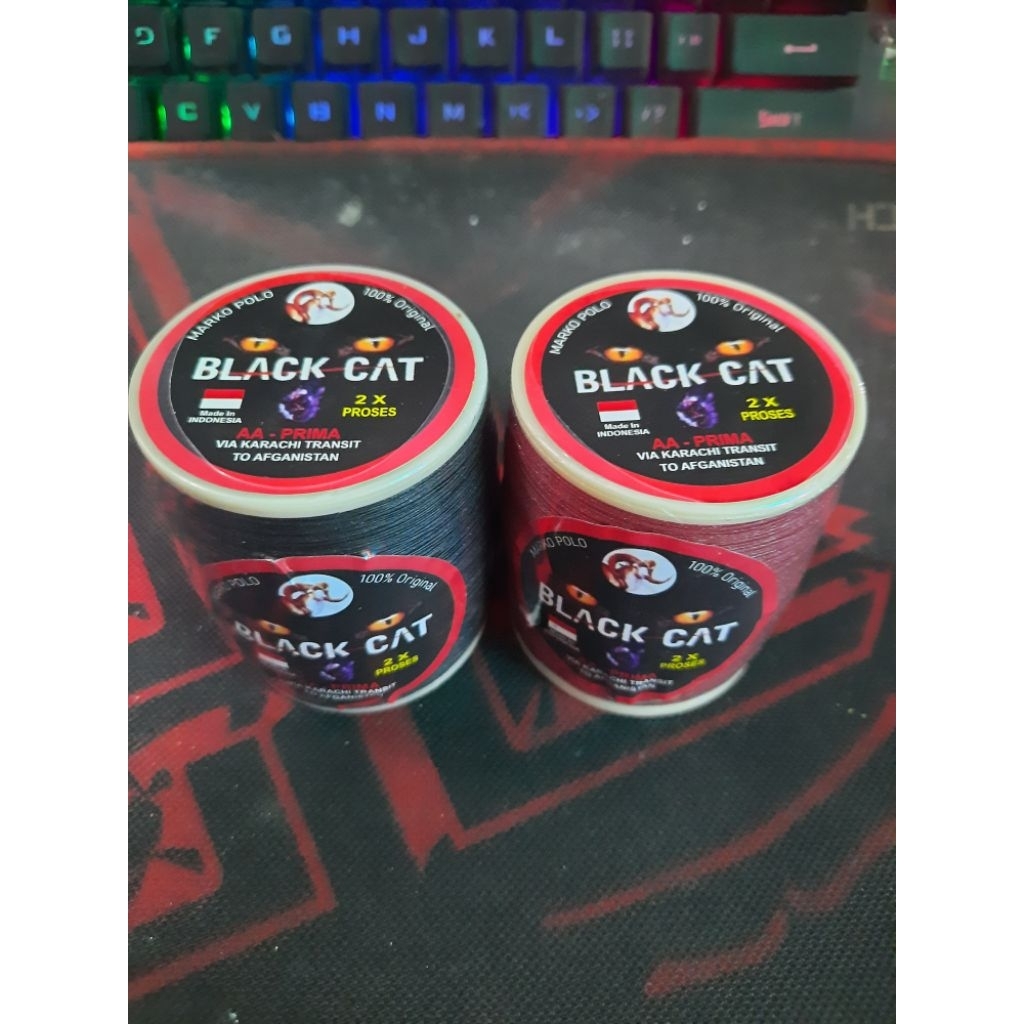 Benang Gelasan Layangan Black Cat Ori